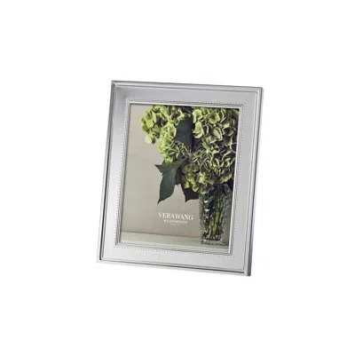 Vera Wang For Wedgwood Vera Wang Grosgrain Picture Frame 8x10in Silver