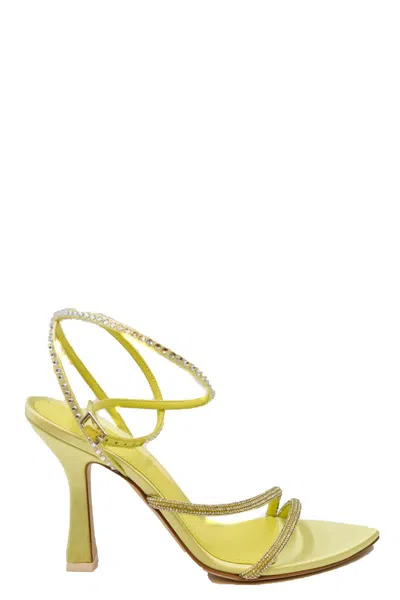 3juin Leather Sandals In Lime