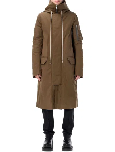 Shop Rick Owens Mega Parka In Bean