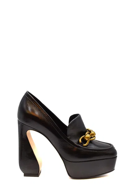 Si Rossi Calfskin Pumps In Black