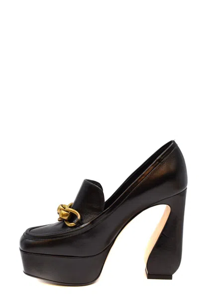 Si Rossi Calfskin Pumps In Black