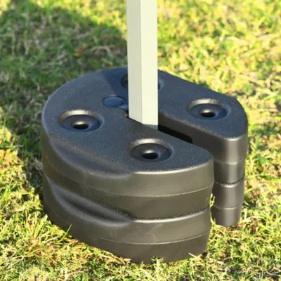 Hivvago 6 Pieces Weight Plates Patio Canopy Tent Gazebo Shade Umbrella Water Filled