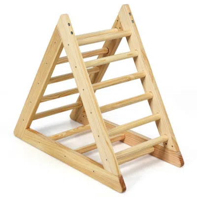 Hivvago Wooden Triangle Climber For Toddler Step Training