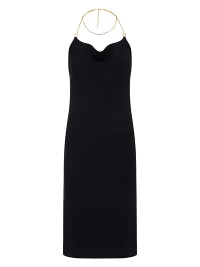 Bottega Veneta Stretch Viscose Dress In Black