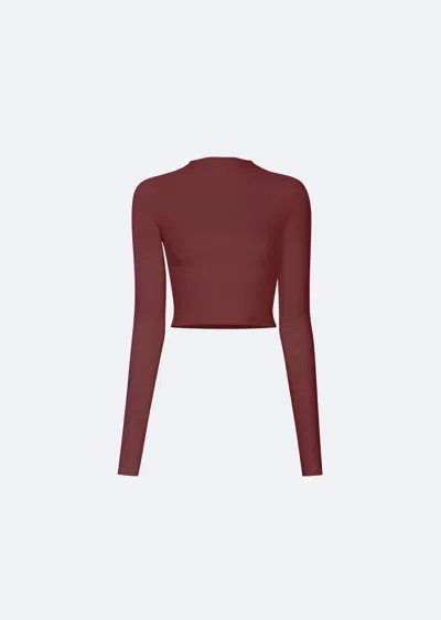 Lapointe Modal Jersey Dolman Tee In Merlot