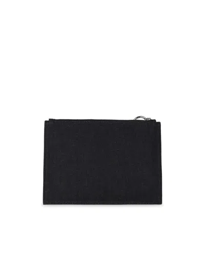 Apc Tokyo Blue Cotton Clutch Bag