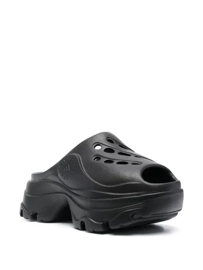 Adidas By Stella Mccartney Logo-embossed Perforated Clogs