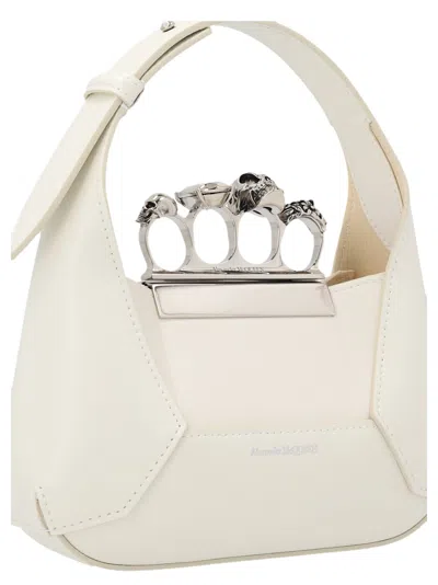 Shop Alexander Mcqueen 'the Jewelled Hobo Mini' Handbag