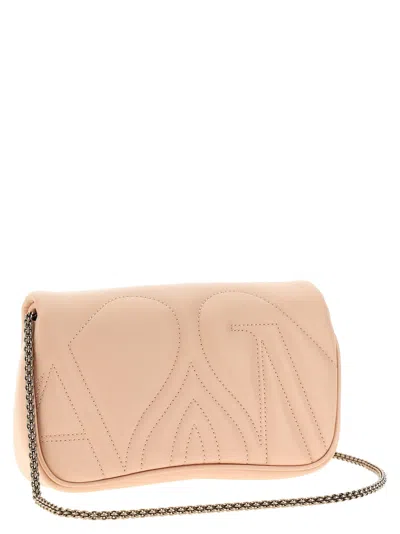Alexander Mcqueen The Mini Seal Crossbody Bags Beige