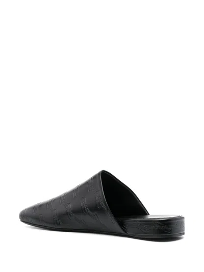Balenciaga Pointed Toe Mules With Low Heel