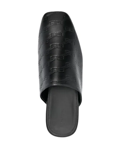 Balenciaga Pointed Toe Mules With Low Heel