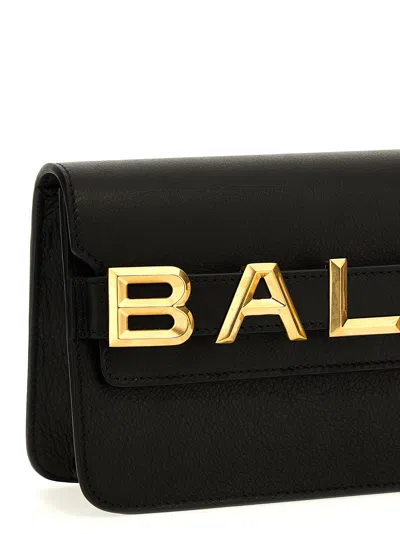 Bally Logo Crossbody Bag Crossbody Bags Black