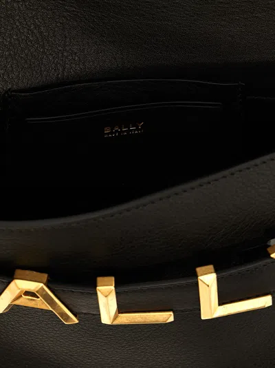 Bally Logo Crossbody Bag Crossbody Bags Black
