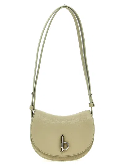 Burberry Mini Shoulder Bag With Adjustable Strap And Textured Finish