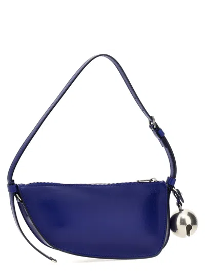 Burberry Leather Shield Sling Shoulder Bag With Silver-tone Charm