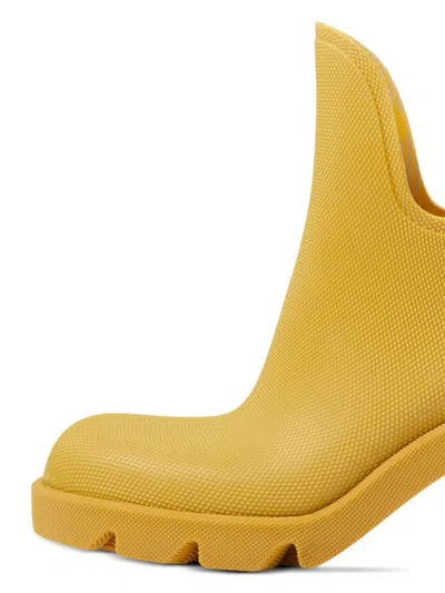 Burberry Woman Ankle Boots Mustard Size 8 Rubber