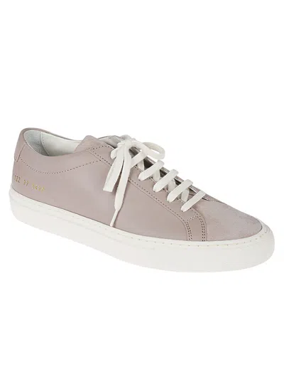 Common Projects Achilles Leather Sneakers In Light Pink Leather
