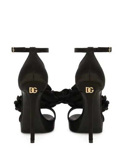Dolce & Gabbana Open-toe High-heeled Sandals In Black