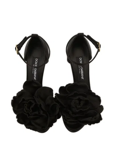 Dolce & Gabbana Open-toe High-heeled Sandals In Black