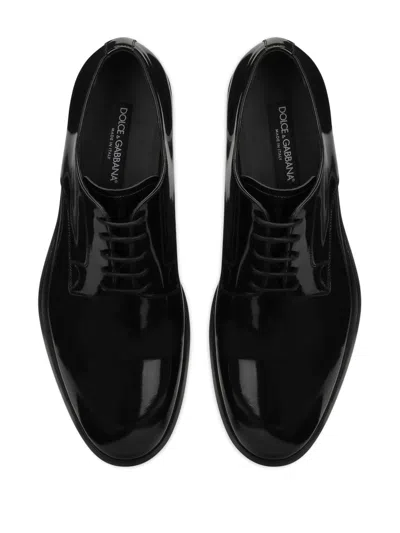 Dolce & Gabbana Black Leather Oxfords And Derbies