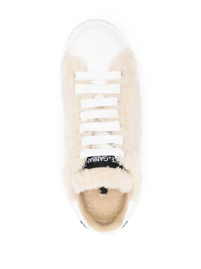 Dolce & Gabbana Leather Flatform Low-top Sneakers