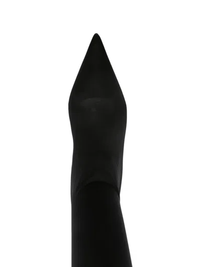 Dolce & Gabbana Pointed Toe Stretch Fabric Over-the-knee Boots