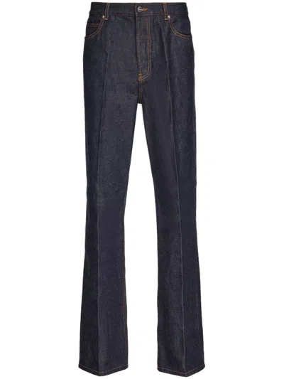 Shop Ferragamo Denim Cotton Jeans