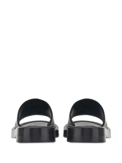 Ferragamo Crossover-strap Leather Slides