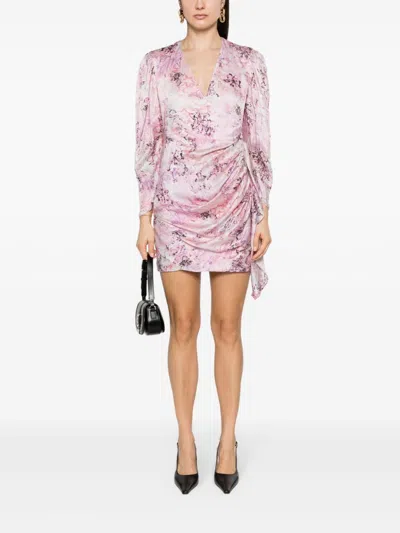 Iro Floral Print Silk Short Dress