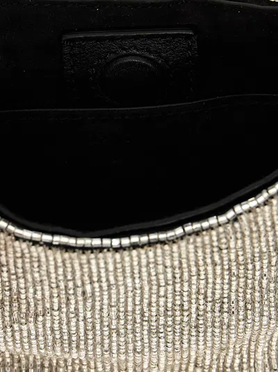 Magda Butrym Vesna Micro Embellished Satin Clutch