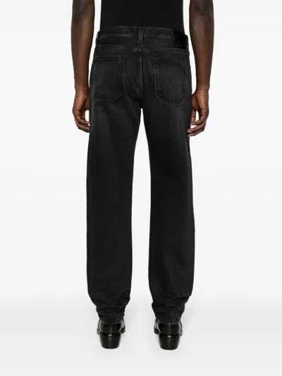 Off-white Black Jeans With Logo Patch