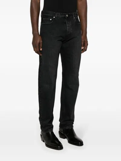 Off-white Black Jeans With Logo Patch