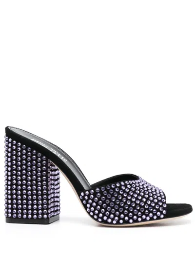 Paris Texas Holly Anja Embellished Suede Mules