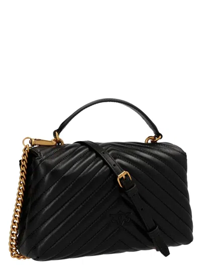 Pinko Foldover Quilted Shoulder Bag With Chain Strap