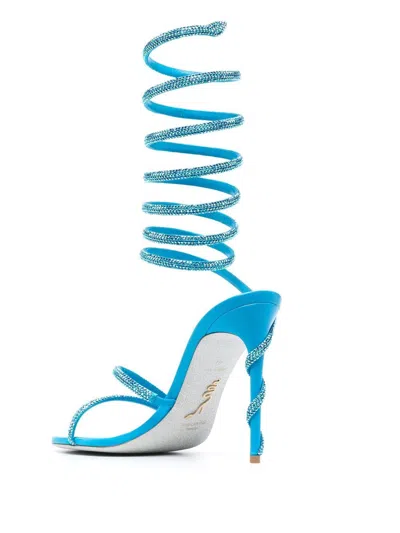 René Caovilla Rene' Caovilla Crystal Embellished Heel Sandals