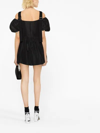 Simone Rocha Puff-sleeve Mini Dress With Slider Straps