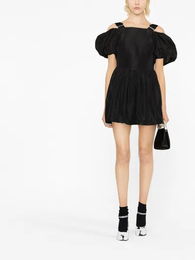 Simone Rocha Puff-sleeve Mini Dress With Slider Straps