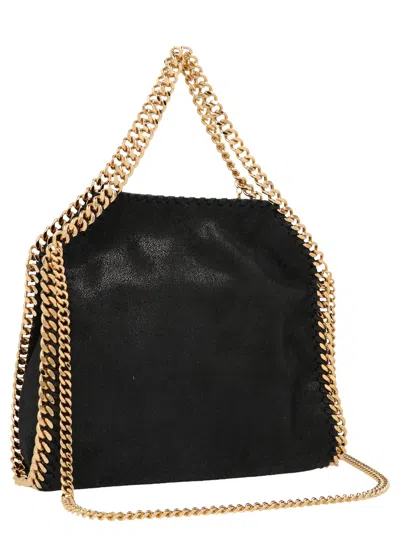 Stella Mccartney Falabella Tiny Crossbody Bag In Black