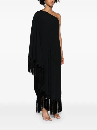 Taller Marmo One-shoulder Fringed Midi Dress