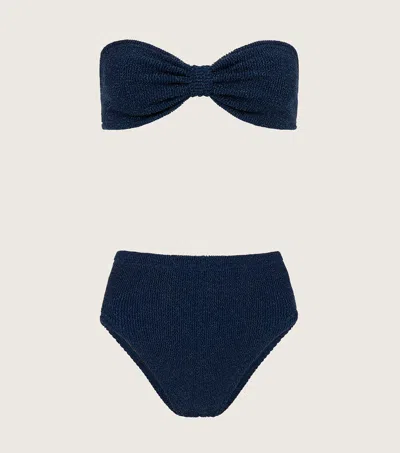 Hunza G Ruby Bikini In Navy/silver