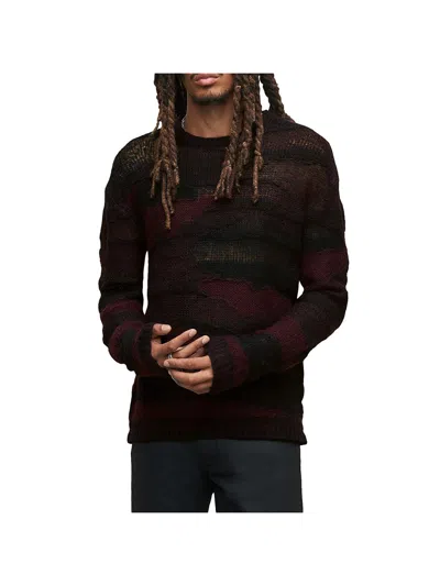 John Varvatos Stanly Burnout Stripe Sweater In Multi