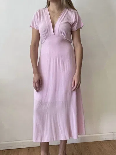 Astrid Midi Dress In Pink In Pink