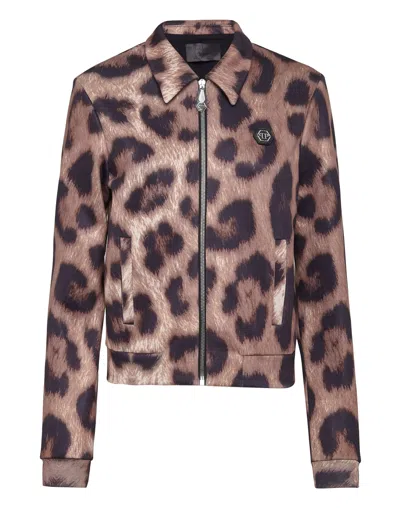 Philipp Plein Jacket Leopard In Multi