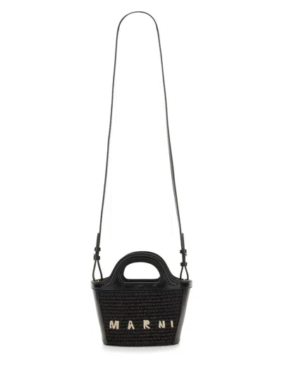 Shop Marni Tropicalia Micro Bag In Black