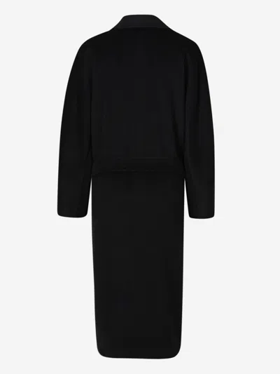 Shop Max Mara Oversize Wool Coat In Black