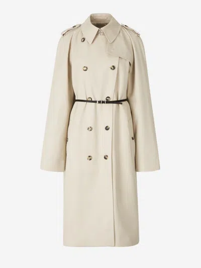 Givenchy Double-breasted Trench Coat In Voyou Line Belt