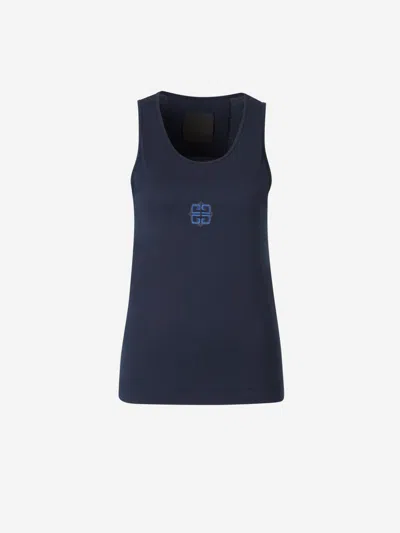 Shop Givenchy Logo Tank Top In Embossed Logo On The Front