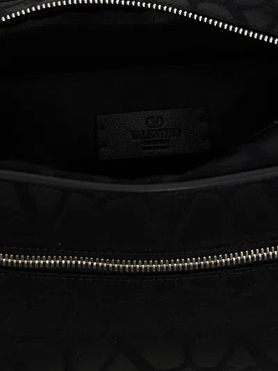 Valentino Garavani  Garavani 'black Iconographe' Wash Bag In Black