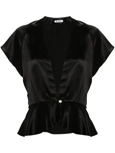 Bode Short-sleeved Shirt In Black