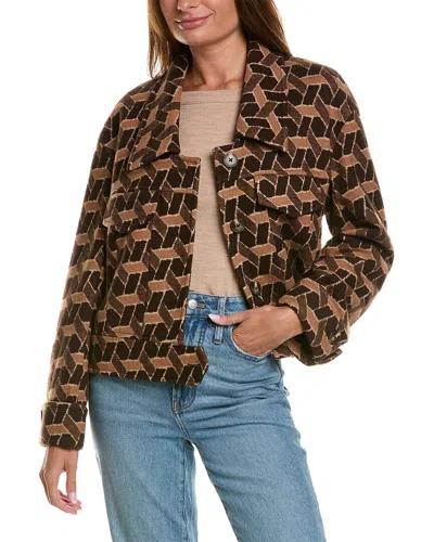 Diane Von Furstenberg Dixon Wool-blend Coat In Brown
